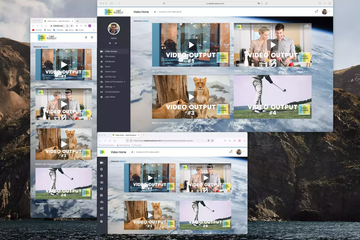LabelBroadcast responsive platform